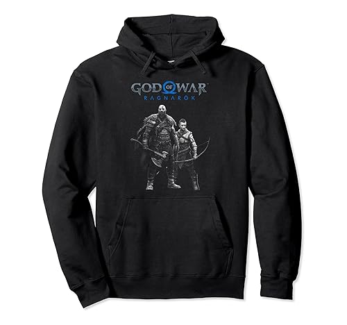 God of War: Ragnarok Silver Kratos and Atreus Pullover Hoodie in Oman  Whizz Hoodies
