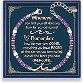 AINILOVE Inspirational Gifts for Women, Wave of Life Wave Bracelet, Life is Tough but so are You Inspirational Bracelets Encouragement Get Well Feel Better Gifts for Women Friend Cheer Up Gift