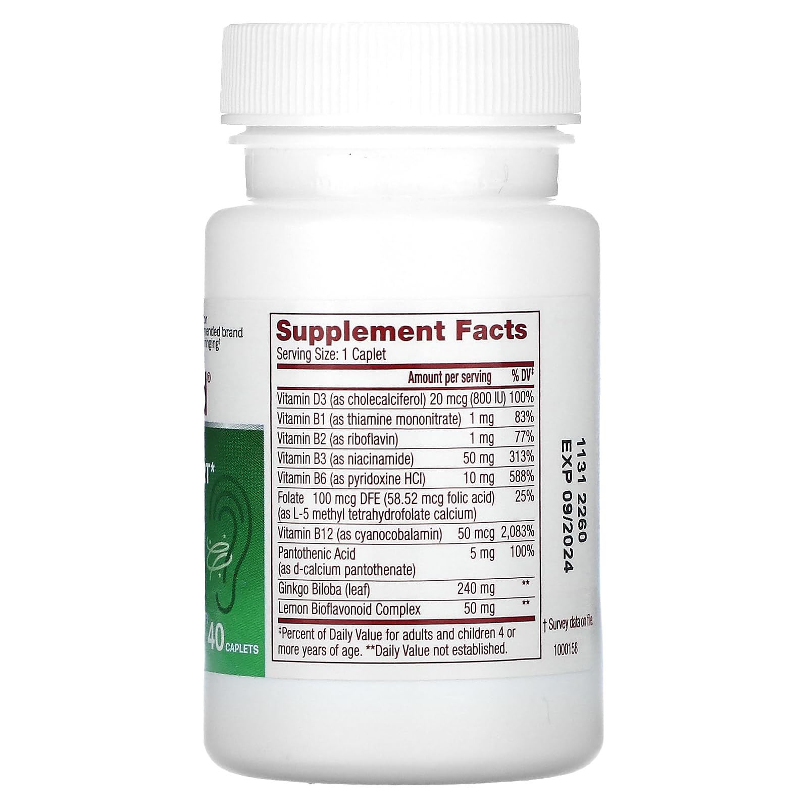 Lipo-Flavonoid Balance Support for Vertigo & Dizziness - Clinically-Proven Formula with Ginkgo Biloba & B Vitamins - Promotes Inner Ear Health & Balance - Doctor-Recommended - 30 Caplets