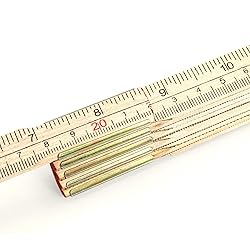 QWORK Folding Wood Rule, 6 FT 6 Inch Foldable Ruler