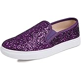 FEVERSOLE Women's Fashion Slip-On Sneaker Casual Flat Loafers