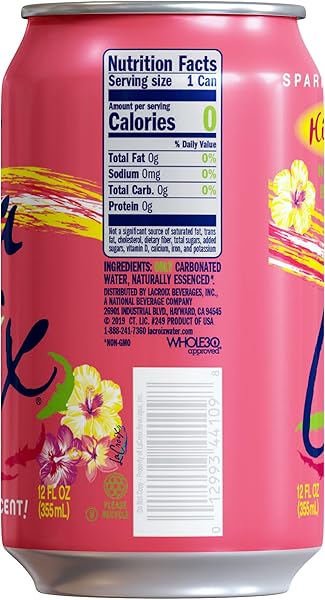LACROIX SPARKLING WATER, HI-BISCUS!, 12 FL OZ (PACK OF 8)