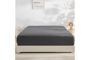 GOKOTTA King Fitted Sheet Only - 16 inch Pocket, 100% Rayon Made from Bamboo, Super Soft and Cooling Bottom Sheet with Elasti
