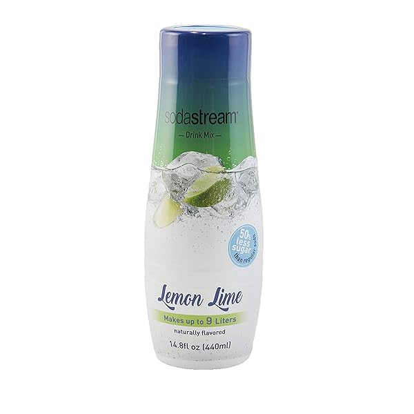 SODASTREAM LEMON LIME SYRUP, 14.8 FLUID OUNCE