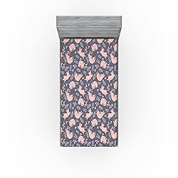 Lunarable Pigs 2 Pack Fitted Sheet, Sleeping