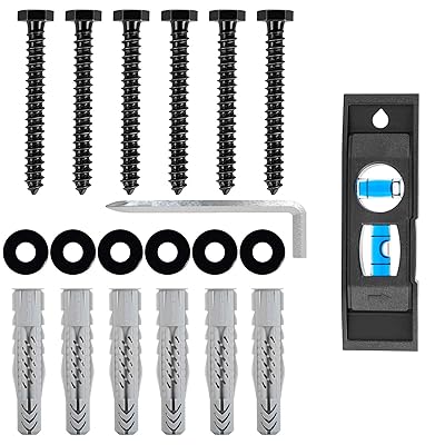 Buy Lag Bolt Kit For Tv Wall Mount With M8 Lag Bolt With Washer For Wood Stud Fischer Anchors For Concrete Wall Includes Allen Key And Bubble Level For Easy Installation Md5753