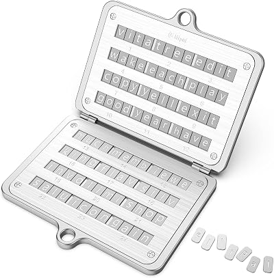 ELLIPAL Seed Phrase Steel 316 Stainless Backed 24 Words BIP39 Compatible
