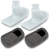Vive Walker Ski Glides &amp; Covers 4 PCS - Tennis Ball Accessories Sliders for Seniors, Universal, Heavy Duty - Precut Medical Folding Rolling Slider Replacement Feet Coaster Cap Gliders, Durable