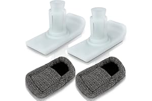 Vive Walker Glide Skis - Universal Replacement Feet - Heavy Duty Durable Coaster Cap Gliders for Medical Folding Walker - Pro