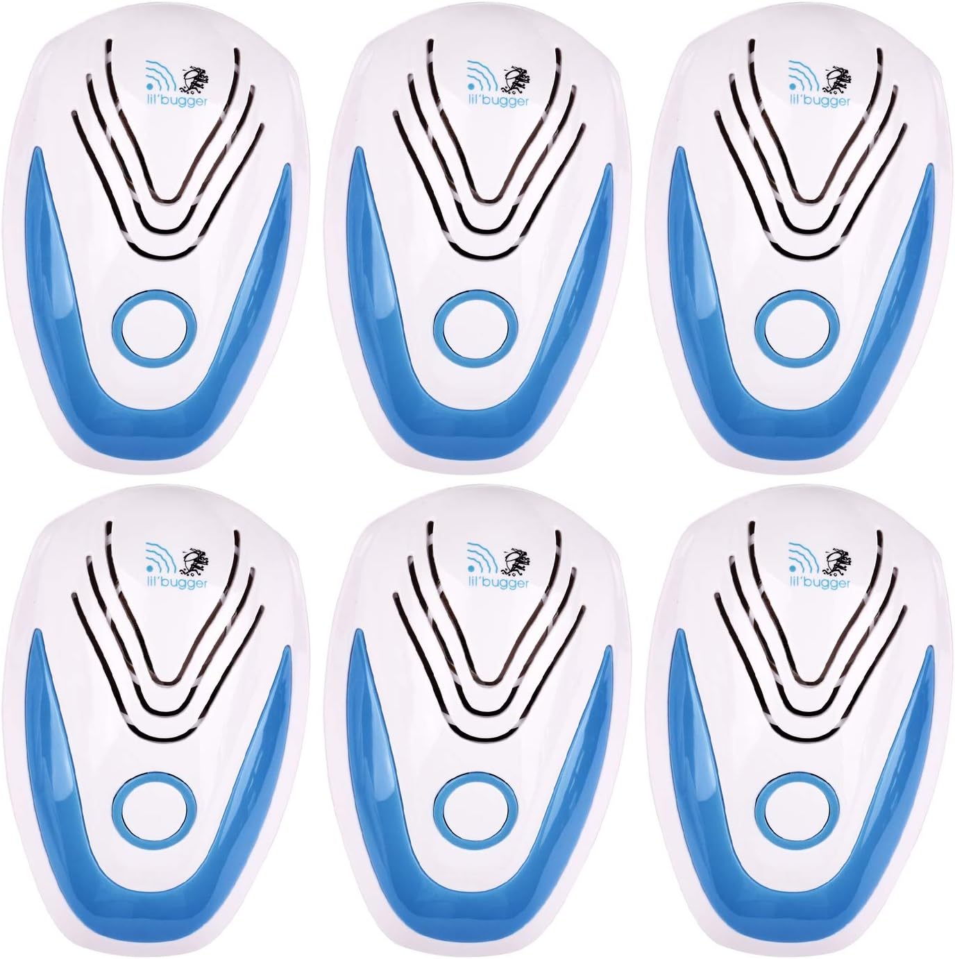 Upgraded Ultrasonic Pest Repeller By Lil-Bugger | Plug-In Electronic Insect Repellent | Indoor Bug & Vermin Control Device | Child & Pet Safe | Deters Mosquitoes, Roaches, Flies, Spiders & More