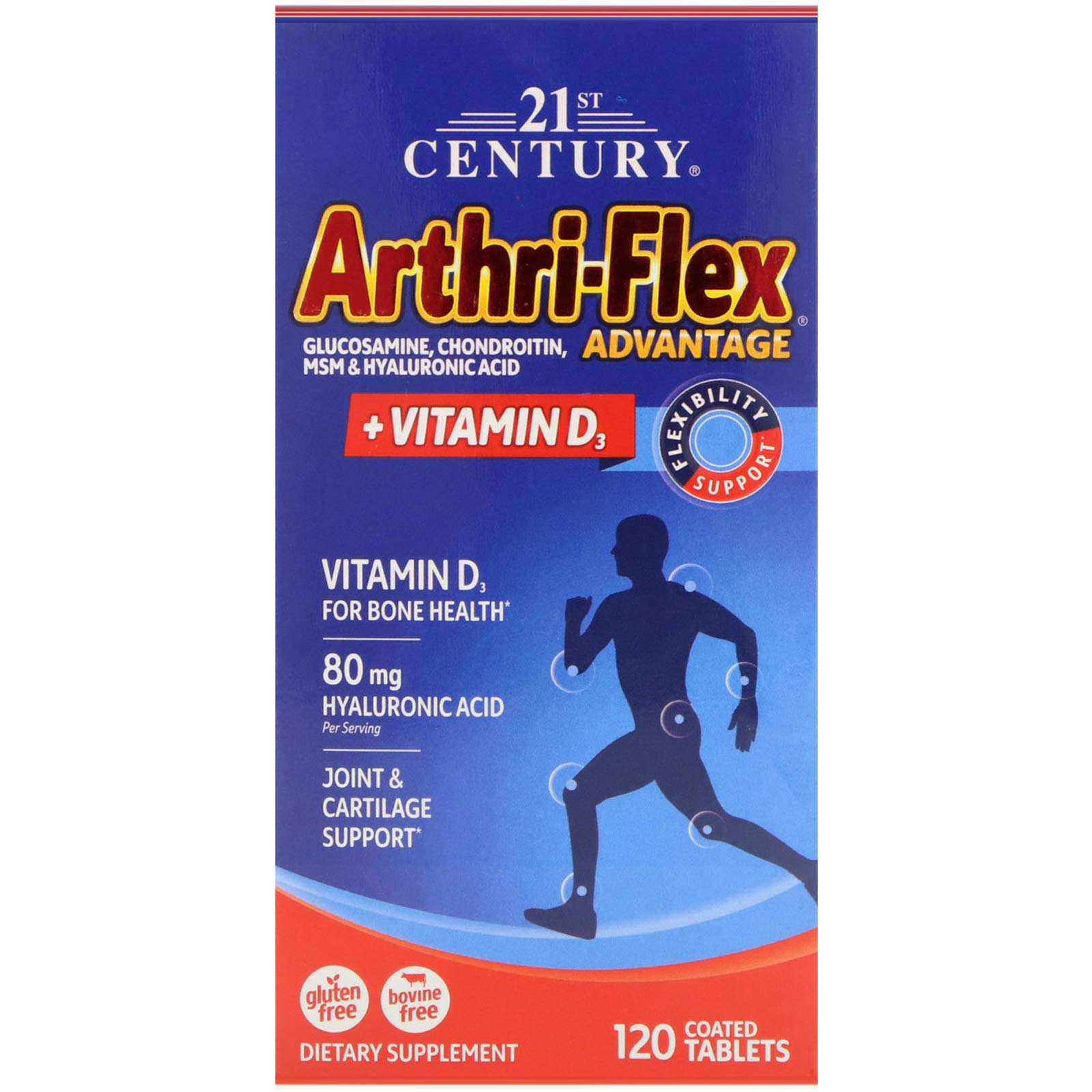 21st Century, Arthri-Flex Advantage, Vitamin D3, 120 Coated Tablets