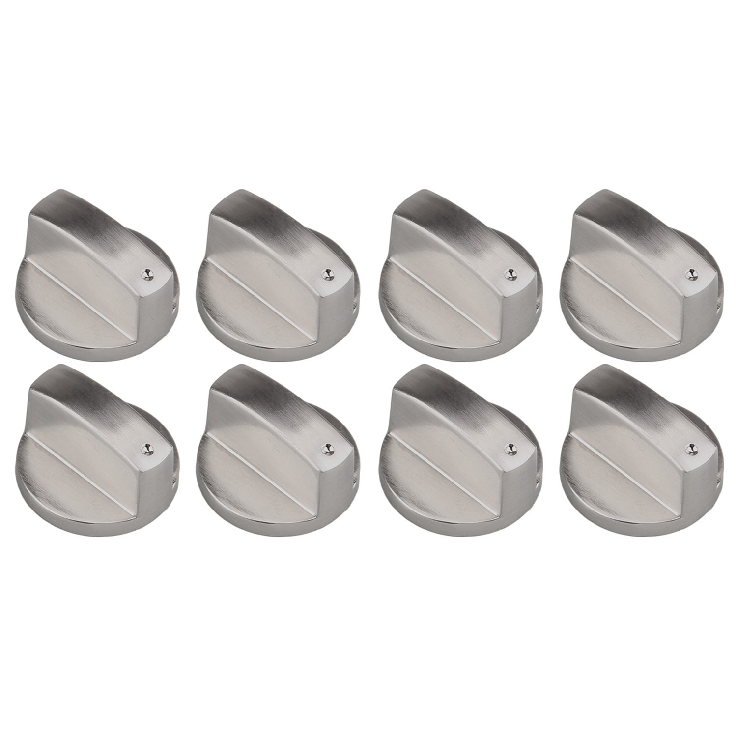 8PCS Cooker Knobs, 6mm Oven Knobs Metal Rotary Switch Control Gas Knobs