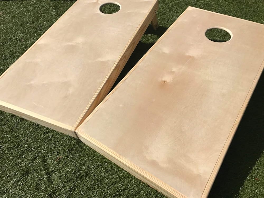 Plain With Polyurathane DIY Cornhole Board Set Handmade