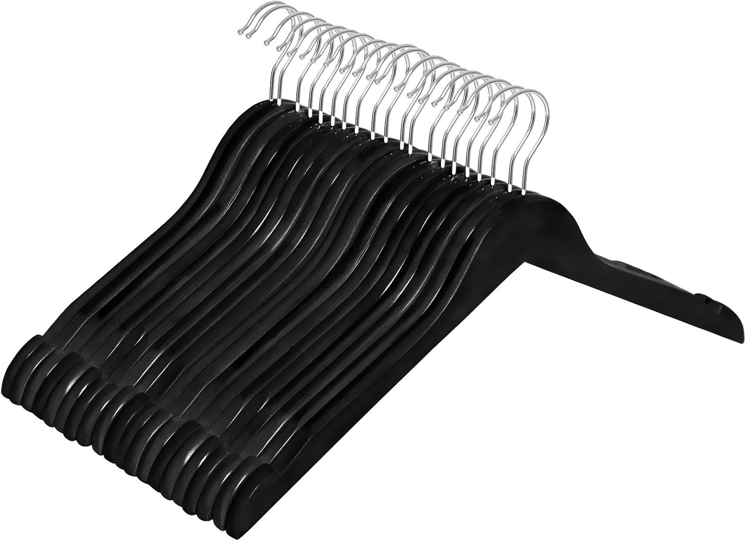 Grucce In Plastica Con Aspetto Legno - 10 Pezzi, Antiscivolo, Gancio Girevole 360°, Per Guardaroba - Foto 12