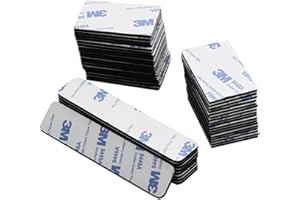 MOEEY Double Sided Adhesive Pads,Heavy Duty Mounting Tape 50 Pcs 3mm Heavy Duty Picture Hanging Strips Strong Adhesive Foam Pads Waterproof Rectangle for Indoor & Outdoor