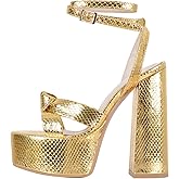 Onlymaker Platform Heels for Women Ankle Strap Chunky High Heel Sandals