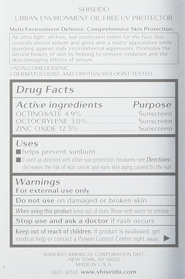 shiseido environmental sunscreen