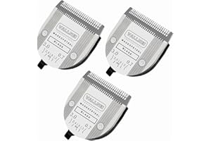 VALLNEI 3 Pack Detachable Adjustable Pet Dog Grooming Clipper 5-in-1 Blade Compatible with WAHL Professional Animal Blade Arco, Bravura, Chromado, Creativa, Figura, and Motion Pet, Dog, and Horse Clippers
