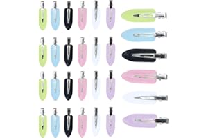 Nivofu 30pcs No Bend Hair Clips, No Crease Flat Hair Barrettes, Curl Pin Clips For Women Girls Bangs Makeup