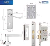 XFORT Chrome Elegance Range Victorian Lever Lock Set for Internal Doors view 6