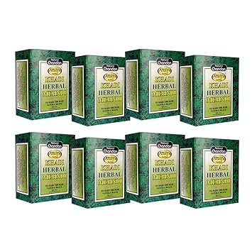 Khadi Natural Herbal Mehendi (Black, 75 Gm)-Set of 8