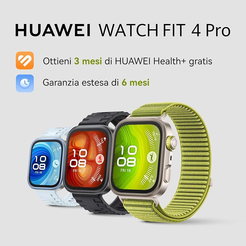WATCH FIT 4 Pro Smartwatch, Ultra-sottile, 1.82" Schermo in Zaffiro & Lunetta in Lega di Titanio, Fitness Tracker, con App ECG, Batteria fino a 10 Giorni, iOS e Android,GPS, 30 mesi di Garanzia