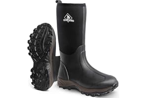 Obcursco Mens Rain Boots, Insulated 6mm Neoprene Rubber Boots for Men and Women Waterproof, Durable Hunting Boots Great for Cold Weather, Farm Working and Fishing