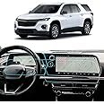 LANTU 4PCS Car Screen Protector for 2024 2025 Chevy Traverse RS/Z71/LT/LS & 2024 2025 Blazer EV Accessories 17.7In Navigation+11In Dashboard Nano Touchscreen Protector Film HD Clear Bubble Free