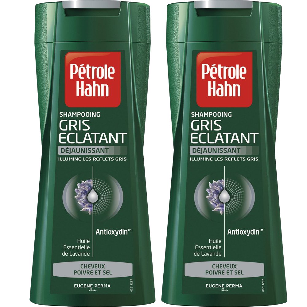 Pétrole Hahn – Grey Eclatant – Déjaunisseur Shampoo – Frequent Use Shampoo – 250 ml – Pack of 2