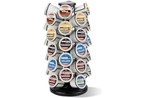 BLACKSMITH FAMILY K Cup Holders k Cup Holder K Cups Holder,K Cup Carousel, Coffee Pods Storage Organizer Stand,Comes All in One Piece,No Assembly Required,1 Count(Capacity of 40 Pods, Black)