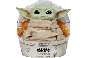 Mattel Star Wars Grogu Plush Toy, 11-inch Character Figure with Soft Body. Inspired by Star Wars The Mandalorian
