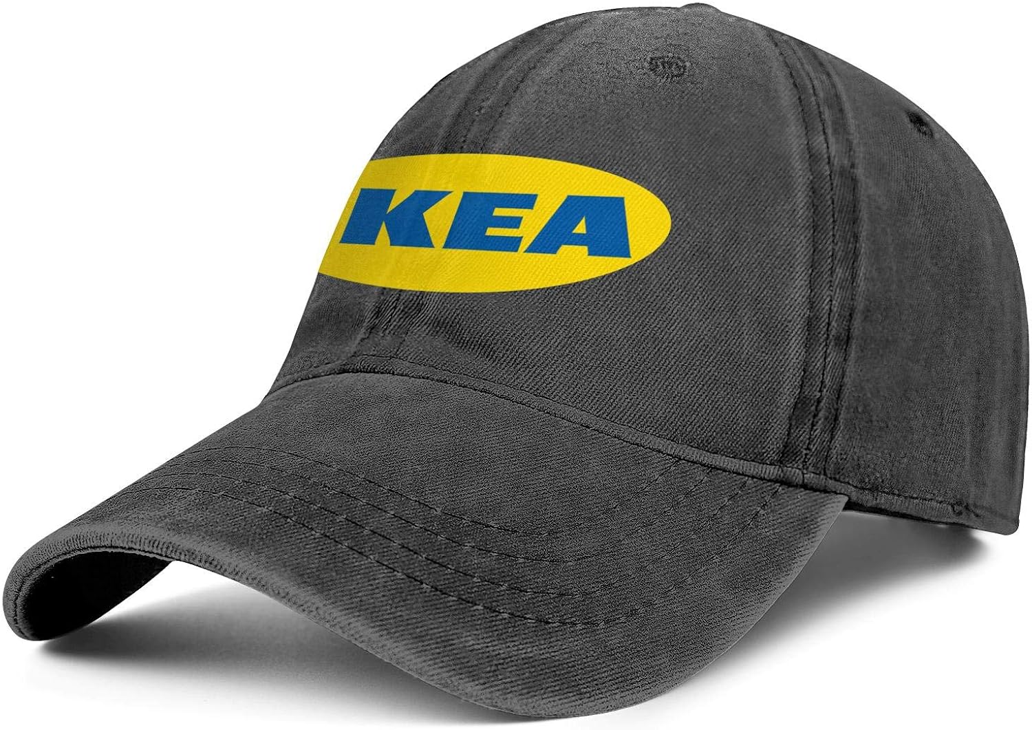 Men/Womens Black IKEA FlatAlong Adjustable Hunting Cap Vintage