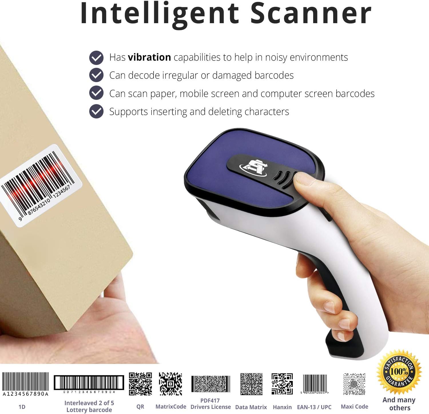 ScanAvenger Wireless 1D&2D with Stand Bluetooth Barcode Scanner ...