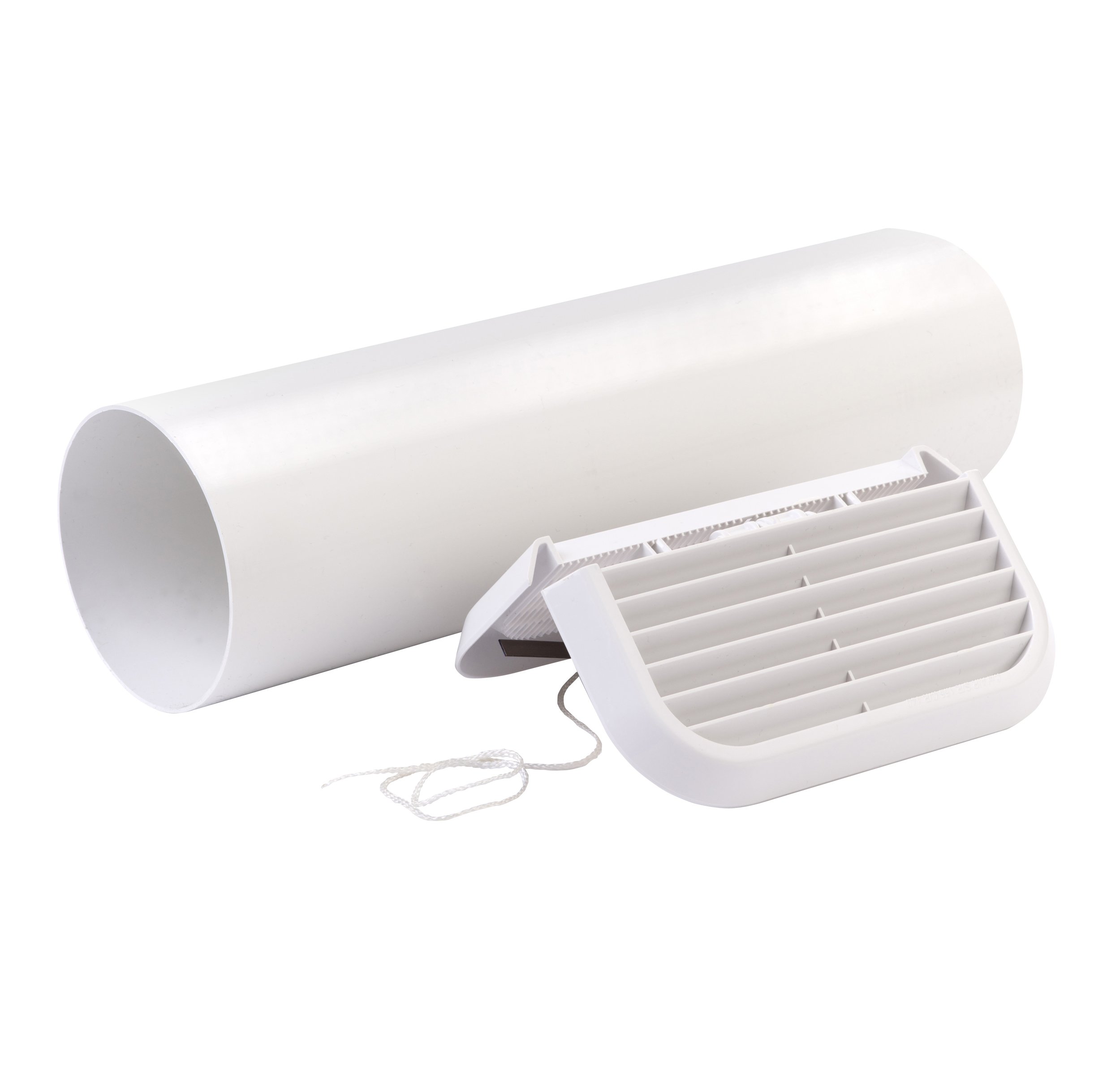Xpelair SSWKWS Simply Silent W/Round Wall Kit - White