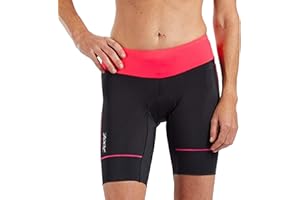Zoot Women’s Core 8-Inch Tri Shorts, Quick Dry Performance Triathlon Short with Cycling Chamois Pad, Pockets & UPF 50+ Fabric