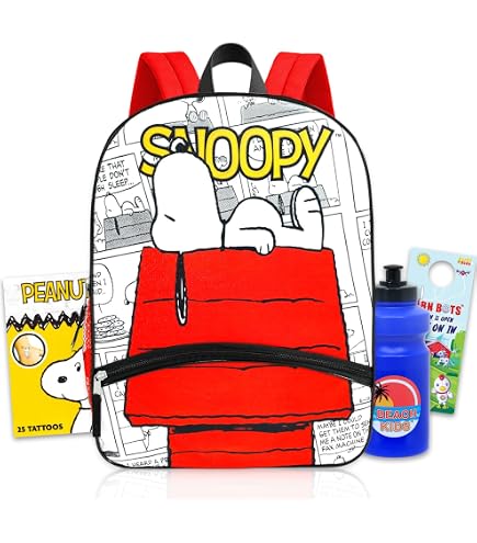 Amazon.com | Peanuts Snoopy Backpack and Lunch Box Set for Kids