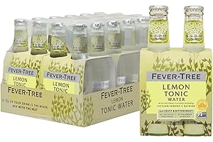 Fever-Tree Water, No Artificial Sweeteners, Lemon Tonic, 163.2 Fl Oz (Pack of 24)