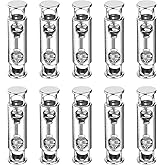 uxcell 10Pcs Double Hole Cord Locks, 5mm Metal Spring Toggle Stopper Clip for Shoelaces Drawstrings Paracord, Silver, 9mm Dia