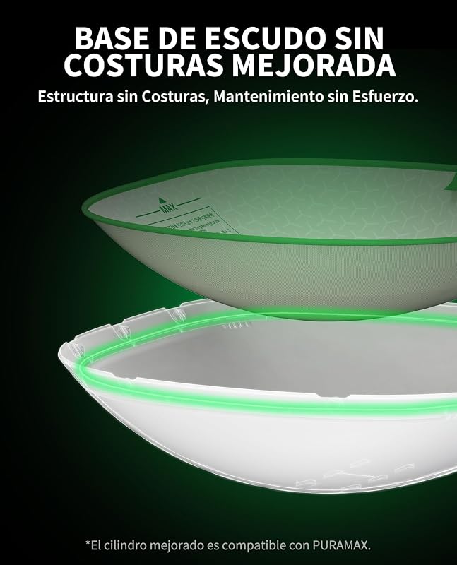 Pura MAX 2 Arenero Gatos Autolimpiable, Inodoro para Gato, Arenero Autolimpiable para Gatos, Anti-Fugas, xSecure/Eliminación de Olores/Control de APP/76L, para Varios Gato