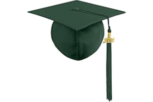 YIIOSS Graduation Cap with 2024 Tassel Year Charm Black Graduation Cap for High School & Bachelor