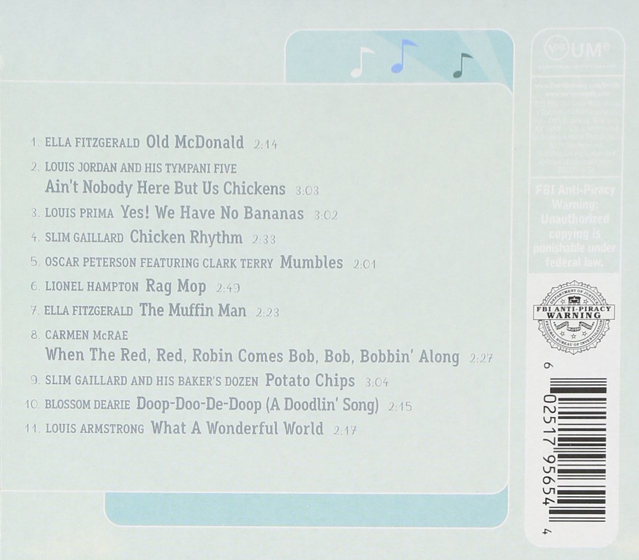 Universal Music CD Teaching Material (M14048) : Jazz For Children : Music