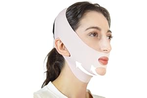 SUNILLUMA V Line Lifting Mask Chin Strap for Sleeping, Face Lifting Strap, Chin Strap, Jawline Shaper, Jaw Strap, Double Chin Reducer,Face Lift Tape & Snoring Solution (Pink)