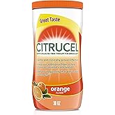Citrucel Powder Fiber Therapy for Occasional Constipation Relief, 30 oz | Methylcellulose Fiber Therapy for Irregularity That Won't Cause Gas, Orange Flavor