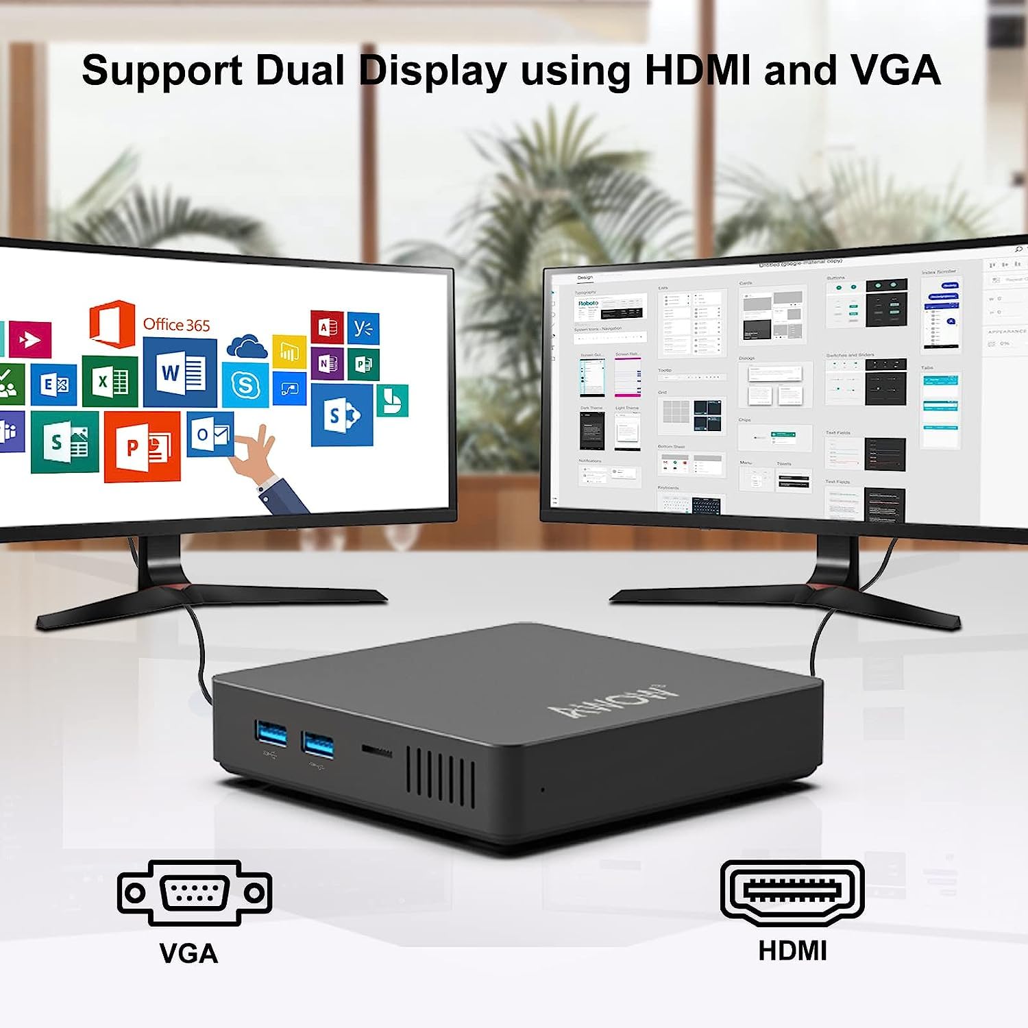Mua AWOW Mini PC Windows 10 PRO, Intel 4 Cores Celeron N3350 (Max 2.4 ...