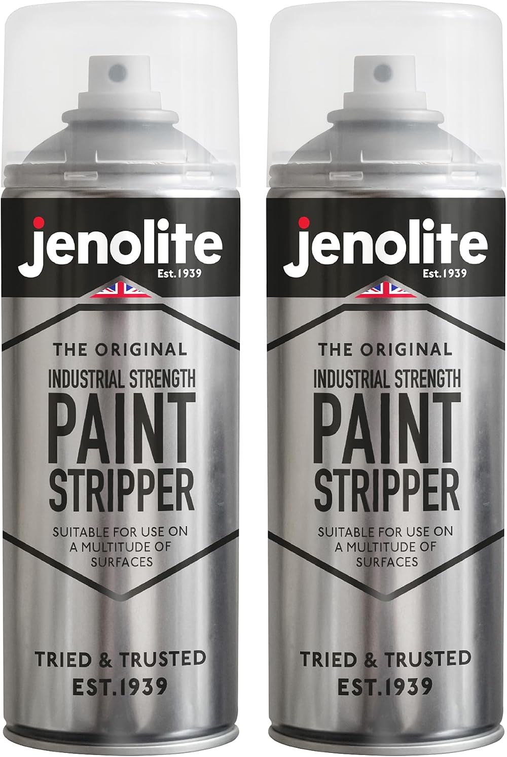 Jenolite Industrial Strength Paint Stripper Aerosol 2x400ml Non-Drip Gel