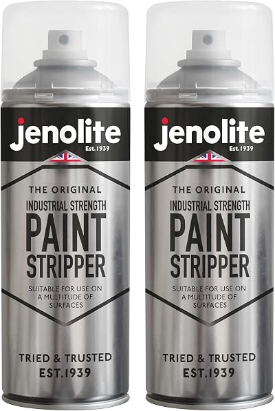 Jenolite Industrial Strength Paint Stripper Aerosol 2x400ml Non-Drip Gel