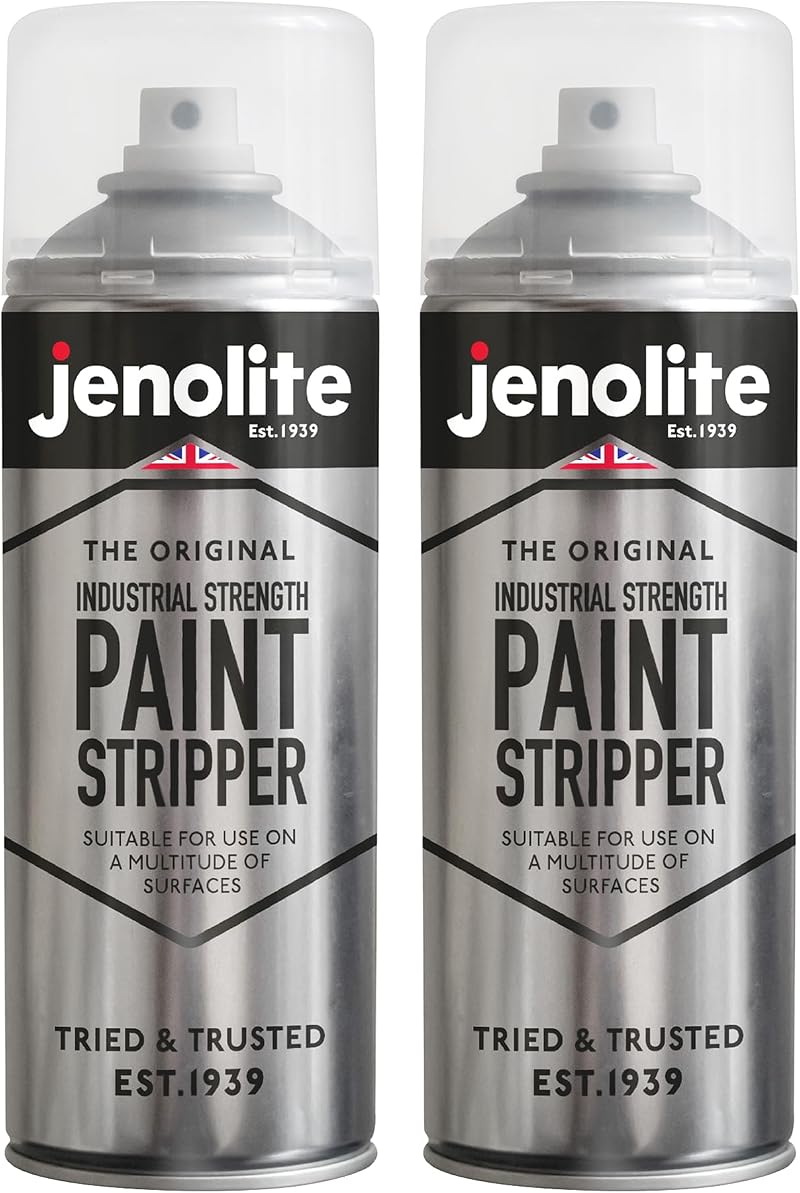 Jenolite Industrial Strength Paint Stripper Aerosol 2x400ml Non-Drip Gel