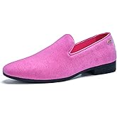 UUBARIS Mens Velvet Loafers Slip-on Dress Shoes Fashion Style Driving Shoes Classic Tuxedo Shoes Casual Oxford Shoes