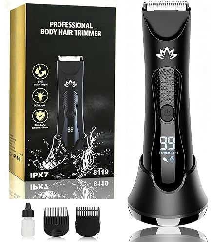 Amazon.com: Groin Hair Trimmer for Men Electric Body Hair Trimmer