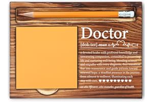MFOMFO Doctor Thank You Gifts for Women, Doctor Appreciation Gifts for Women Men Mentor, Doctor Graduation Gifts for Her Him, Doctor Gift Ideas Office Home Self-Stick Note Pad Holders-LBB21
